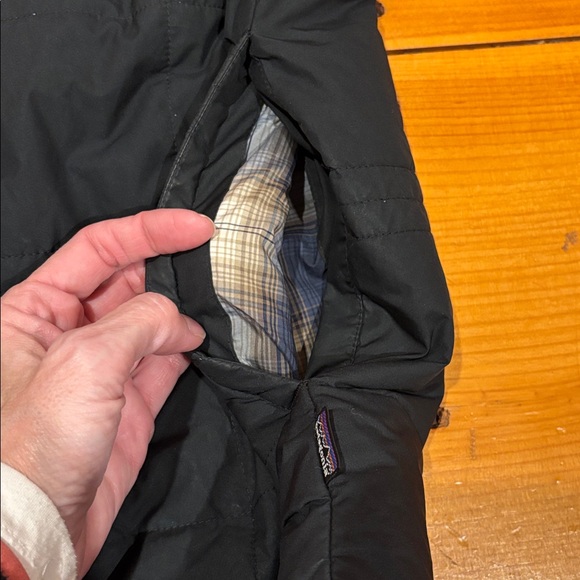PATAGONIA Men's L Black Polyester Snap Up Shacket Jacket w/Liner Insulated Layer - Picture 7 of 9